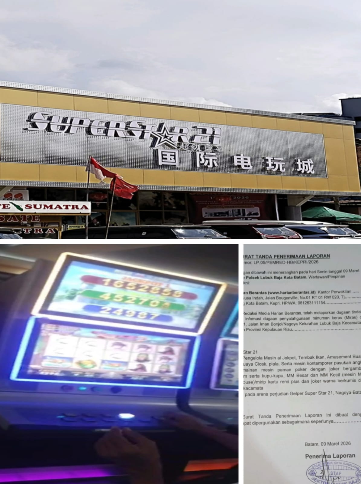 Judi Gelper Super Star 21 Meresahkan, Kapolsek Lubuk Baja Kota Batam Diminta Bertindak