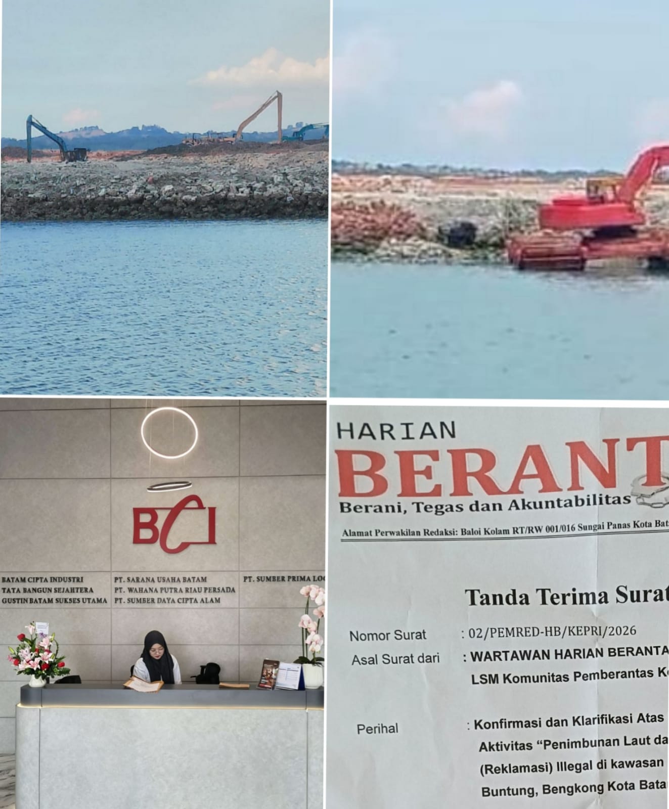 Gawat! Laut Bengkong di Kota Batam Berubah Jadi Daratan, Pengembang Disurati